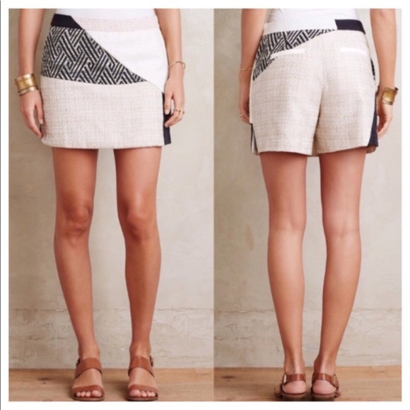 Anthropologie Pants - Anthropologie Elevenses Tweed Patchwork Skort 249
